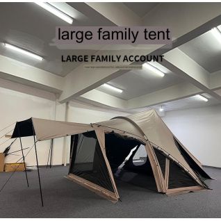 4-5Person Tent,Camping,Camping Gear,Easy to Store,Frame Tent,Front Awning,Hybrid Tent,Inner Tent,Mesh Windows,Outdoor Living,Polycotton,Polyester and Cotton Blend Material,Ripstop Polyester Fabric,Silicone Treatment,Spark-Resistant,Tear-resistance,Tent,Two-Room Shelter,Water Repellent,Well-Ventilated
